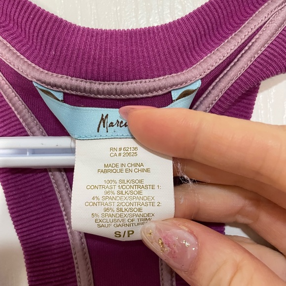 Marciano 100% Silk Top - Picture 2 of 3